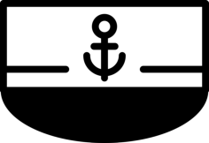 Boat Front View With Anchor Sign Sketch Svg Vector, Free Vectors File